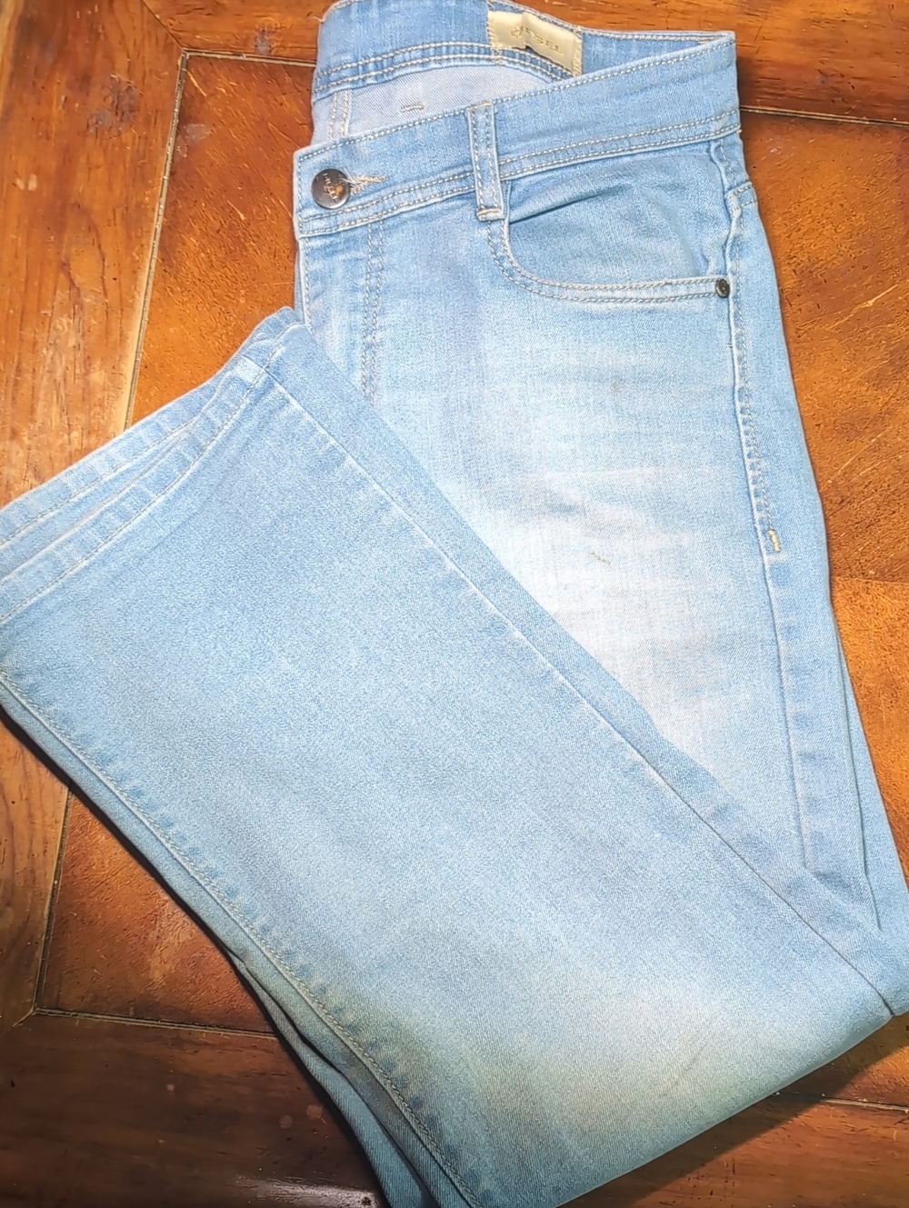 Diesel Light Blue Straight Baggy Jeans
